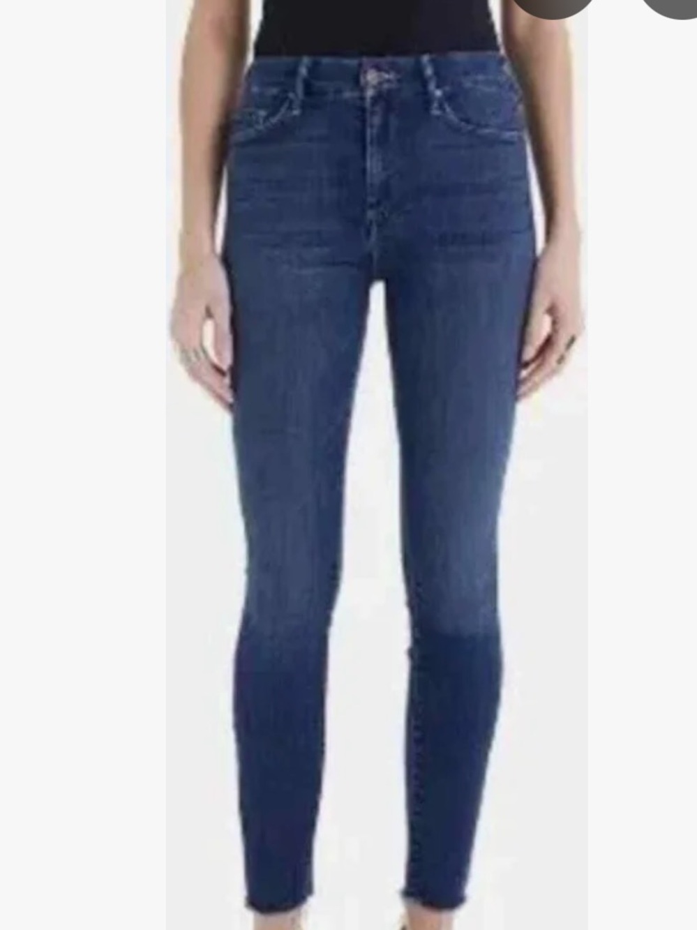 Mother The Looker Ankle Fray Hot Springs Skinny Jeans